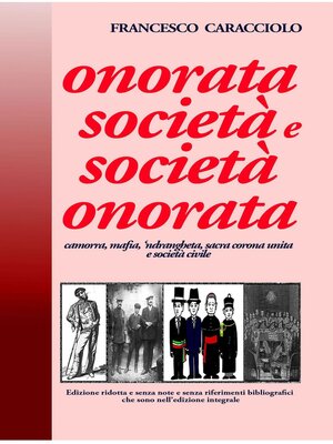 cover image of Onorata società e società onorata